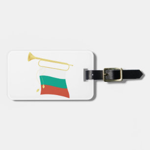 Bulgarian Flag and Bugle Luggage Tag