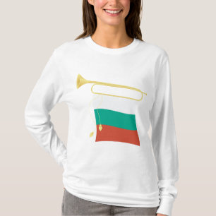 Bulgarian Flag and Bugle T-Shirt