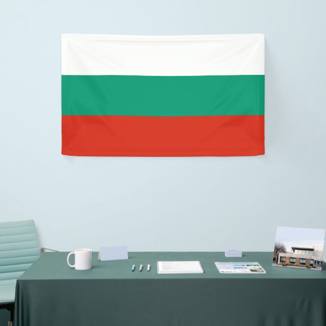 Bulgarian Flag Celebration Party Event Décor Banne Banner (Tradeshow)