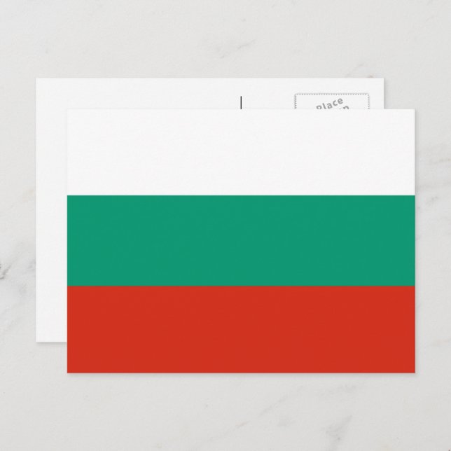 Bulgarian Flag, Flag of Bulgaria Postcard (Front/Back)