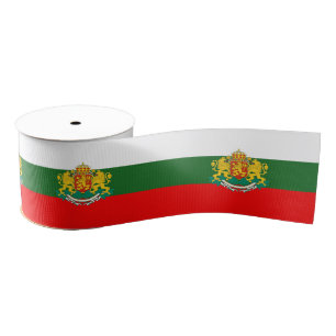 Bulgarian flag grosgrain ribbon