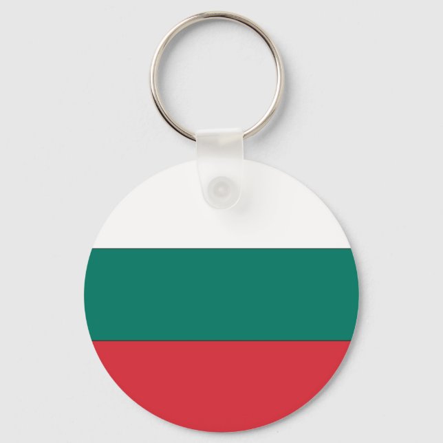 Bulgarian Flag Key Ring (Front)