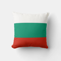 Bulgarian Flag on American MoJo Pillow
