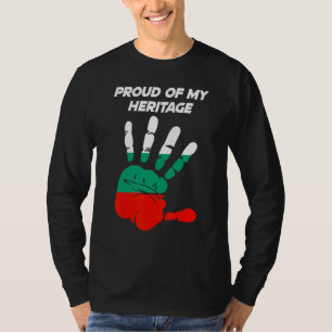Bulgarian Flag Printed Palm T-Shirt