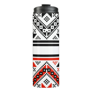 Bulgarian folk art folk art thermal tumbler