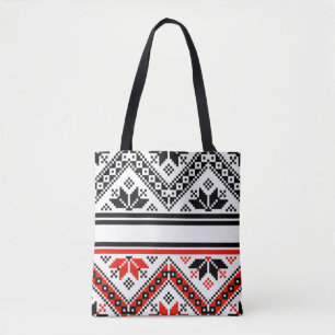Bulgarian folk art folk art tote bag