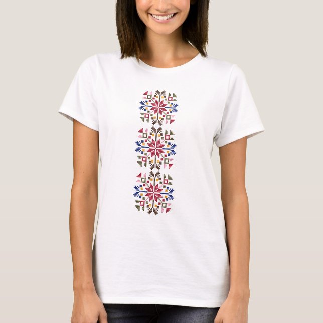 Bulgarian folk motif from Kyustendil T-Shirt (Front)