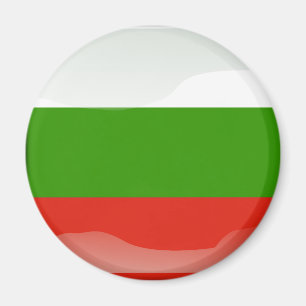 Bulgarian glossy flag magnet