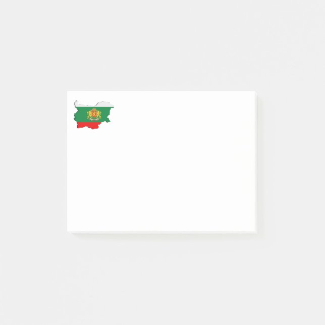 Bulgarian map post-it notes (Front)