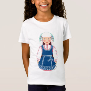 Bulgarian Matryoshka Girls Baby Doll (Fitted) T-Shirt