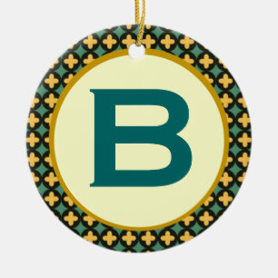 Bulgarian Orthodox Monogram Ceramic Tree Decoration