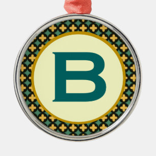Bulgarian Orthodox Monogram Metal Tree Decoration