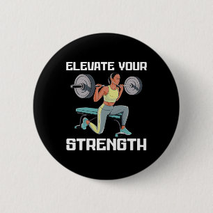 Bulgarian Squat Exercise Bodybuilding Fitness Work 6 Cm Round Badge