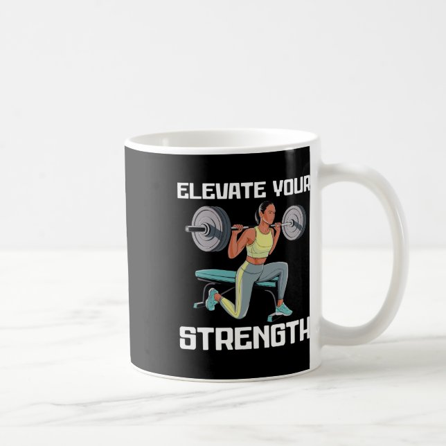 Bulgarian Squat Exercise Bodybuilding Fitness Work Coffee Mug (Right)