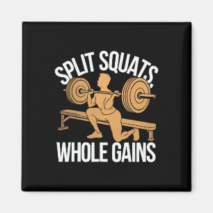 Bulgarian Squat Exercise Bodybuilding Fitness Work Magnet