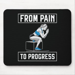 Bulgarian Squat Exercise Bodybuilding Fitness Work Mouse Pad