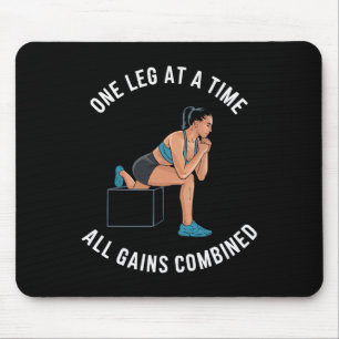 Bulgarian Squat Exercise Bodybuilding Fitness Work Mouse Pad