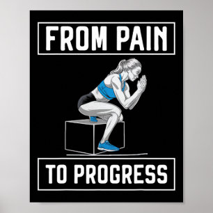 Bulgarian Squat Exercise Bodybuilding Fitness Work Poster