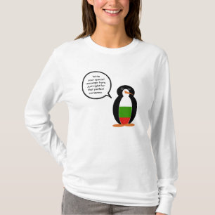 Bulgarian Talking Ms. Penguin Personalised T-Shirt