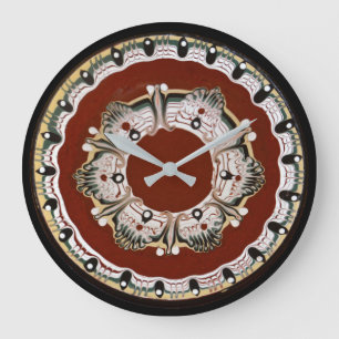 Bulgarian Vintage Plate Large Clock