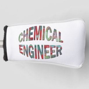 Bulging Chemical Engineer Text Golf Head Cover