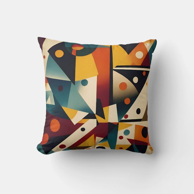 Bulging with Abstraction - Ken Gauge Art Cushion (Front)