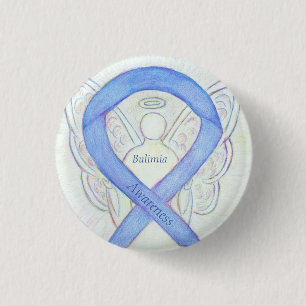 Bulimia Awareness Periwinkle Ribbon Angel Pins