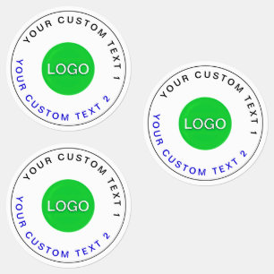 Bulk 30 Waterproof Stickers   Modern Business Logo