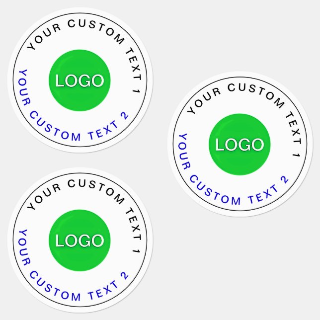 Bulk 30 Waterproof Stickers | Modern Business Logo (Group)