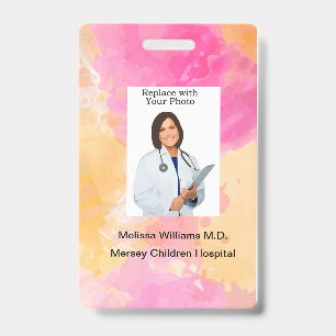 Bulk Childrens Hospital Staff Photo ID Badges