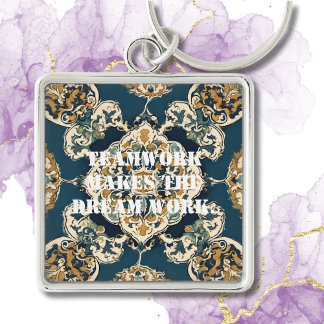 Bulk Christmas Gifts for Employees Persian Tiles Key Ring