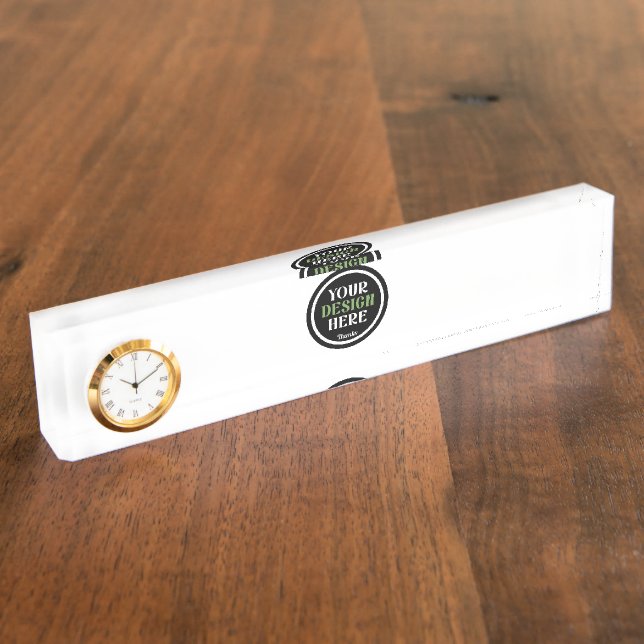 Bulk Custom Logo Company Employee Appreciation  Nameplate (Side)