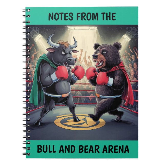 Bull and Bear Customised Notebook (Front)