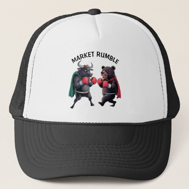 Bull and Bear Customised Trucker Hat (Front)