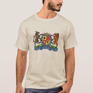 Bull and Boar Rampant BBQ Coat of Arms T-Shirt