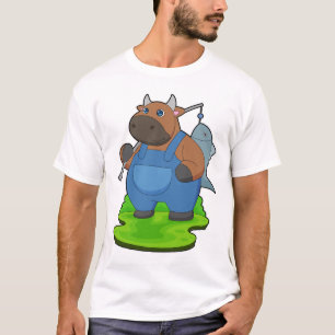Bull Angler Fish Fishing T-Shirt