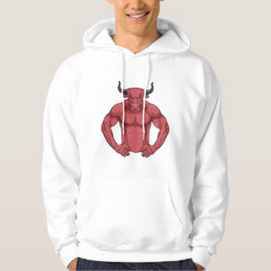 Bull as Bodybuilder extreme Hoodie