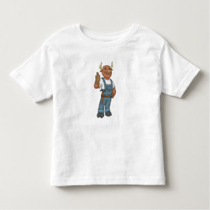 Bull as Handyman with Hammer Toddler T-Shirt
