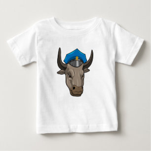 Bull as Police officer Police Baby T-Shirt