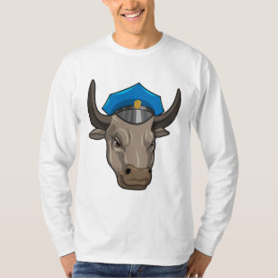 Bull as Police officer Police T-Shirt
