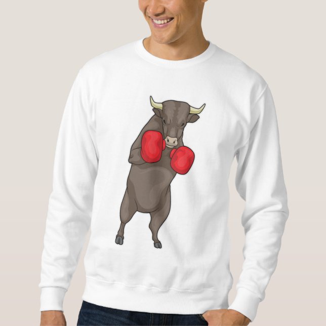 Bull Boxer Boxing gloves Sweatshirt (Front)