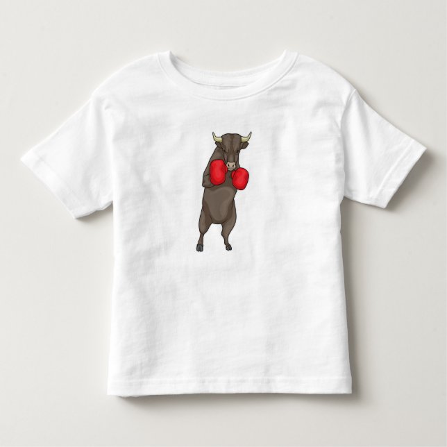 Bull Boxer Boxing gloves Toddler T-Shirt (Front)