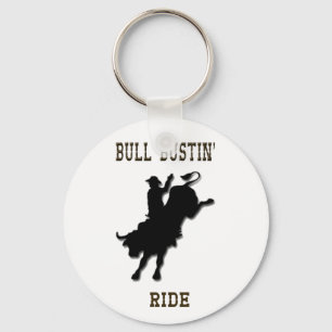 Bull Bustin' Ride Keychain