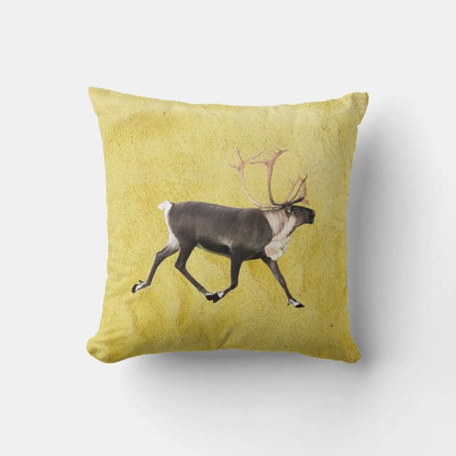 Bull Caribou Cushion (Front)
