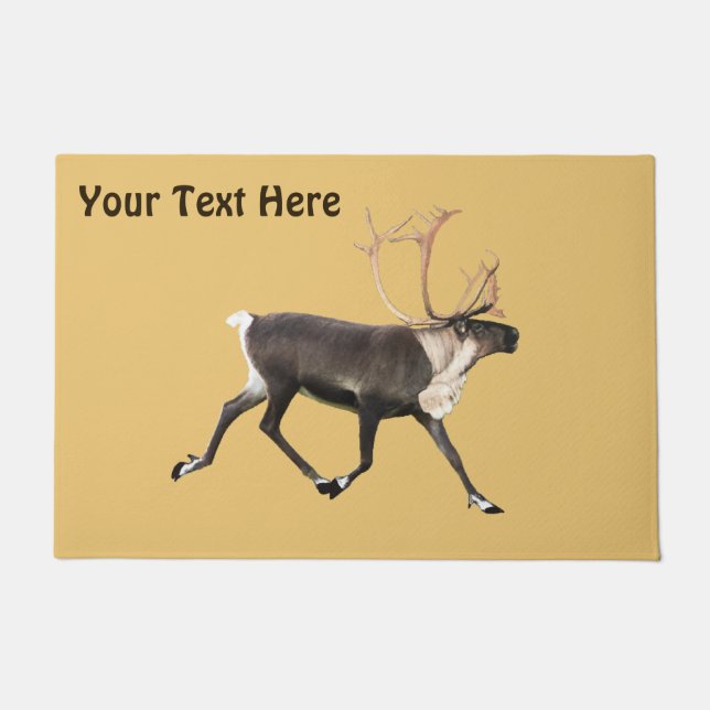 Bull Caribou Doormat (Front)