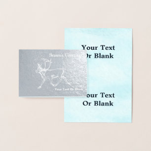 Bull Caribou- Season's Greetings Foil Card
