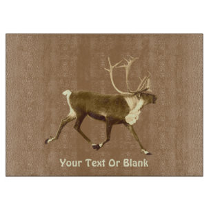 Bull Caribou - Sepia Cutting Board