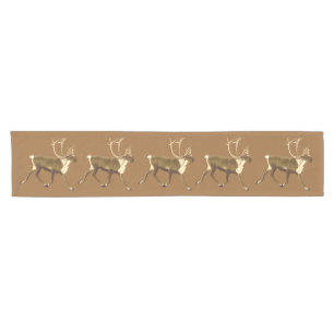 Bull Caribou - Sepia Short Table Runner