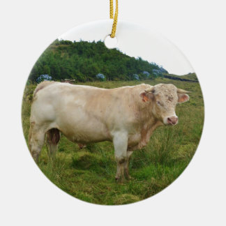 Bull Ceramic Tree Decoration