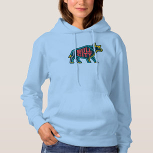 Bull City Neon Bull – Modern Durham North Carolina Hoodie